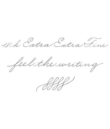 18kt Extra Extra Fine nib - platinum trim